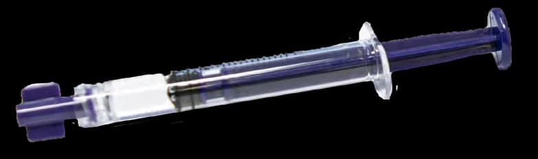 Naplnená injekčná striekačka zdravotníckej pomôcky Hydrolyzovaný kolagén 5 mg/2 ml.